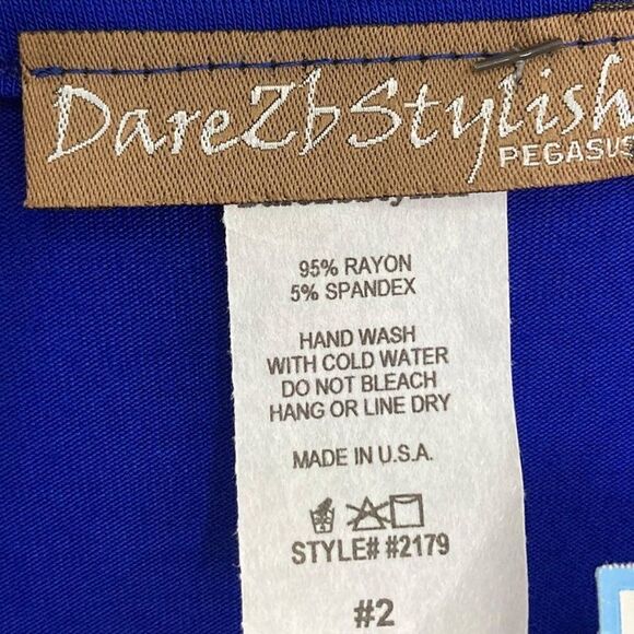 Dare 2b Stylish OS Plus Blue Tunic Top Lagenlook Flared Half Sleeve - Picture 4 of 7